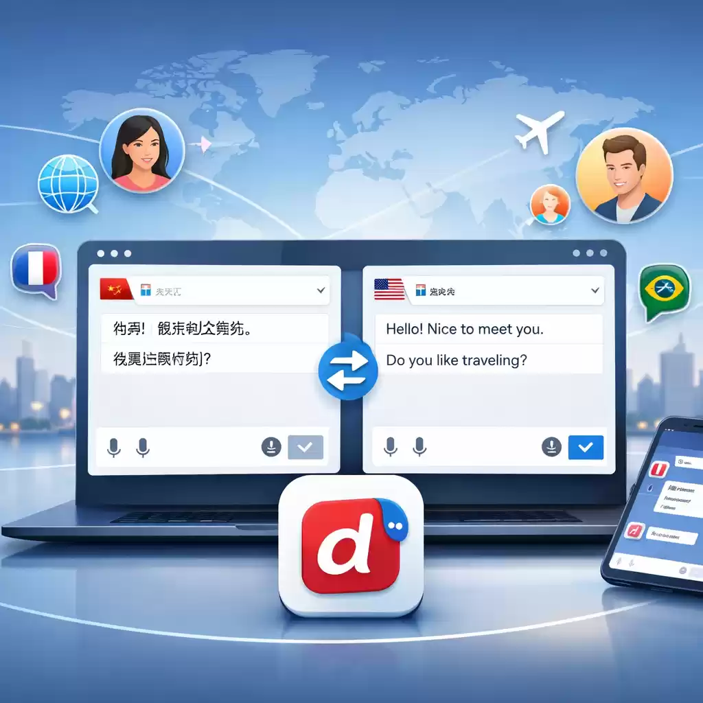 跨国交友无障碍，有道翻译让聊天更尽兴，免费自带翻译器跨国聊天app ~ 有道翻译官网-有道翻译官网